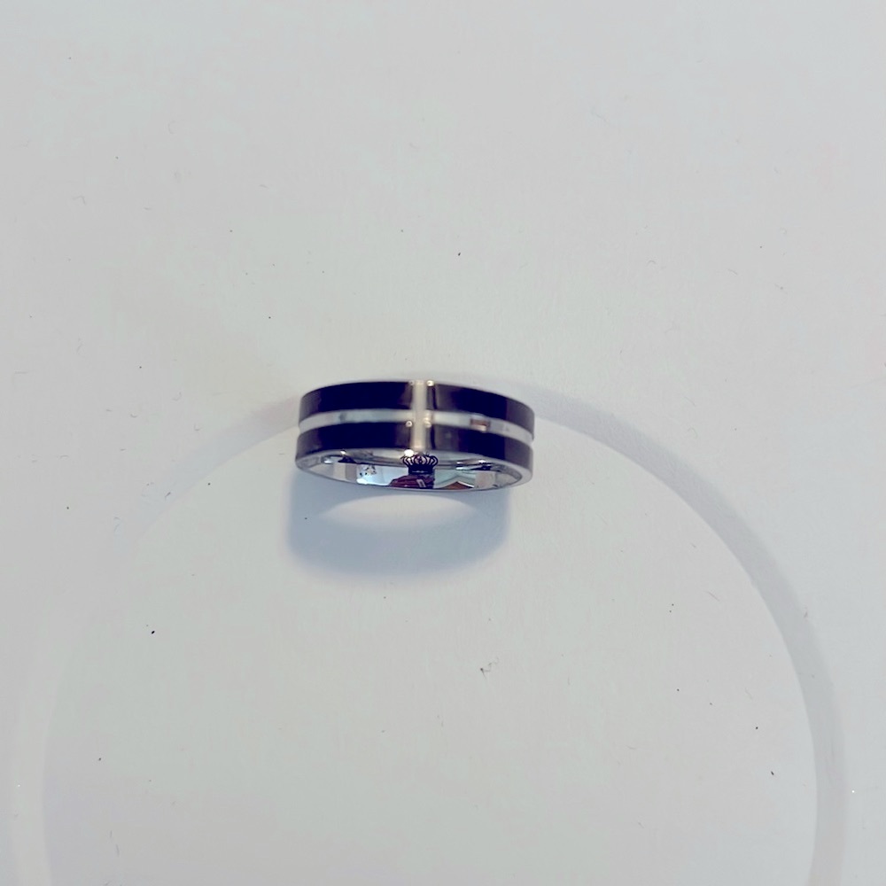 MEN’s *NEW* Size 11 Black & Silver Men’s Ring (Premiere)